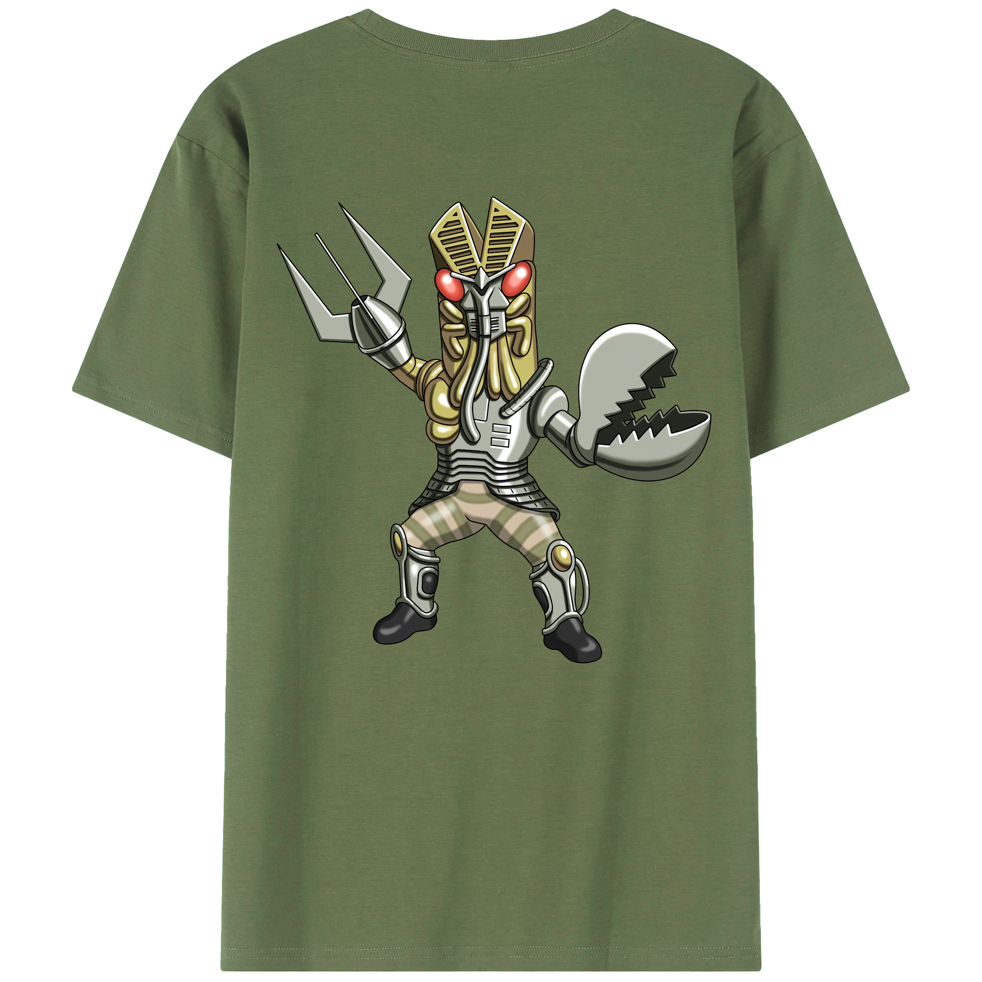 （画像用） ウルトラマン Ultraman 綿100％ メンズ半袖Tシャツ（バックプリント） 通気性